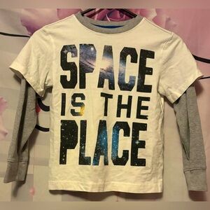 Boys Gymboree long sleeve Space shirt Size 6